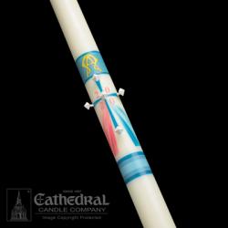  Divine Mercy Paschal Candle #3 sp, 1-15/16 x 27 