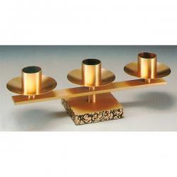  3, 5, 7 Lite Satin Finish Bronze Altar Candelabra: 8220 Style 