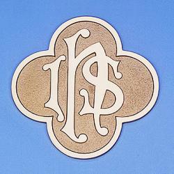  IHS Christogram Wall Plaque | 12-1/2” | Bronze | Trefoil 