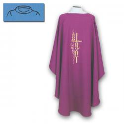  Washable Dalmatic - Cross/AO/Wheat Design - Plain or Embroidered - 100% Polyester 