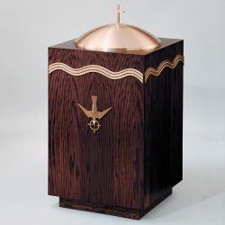  Oak Wood Baptismal Font: 8619 Style - Top 23.5\" Square 