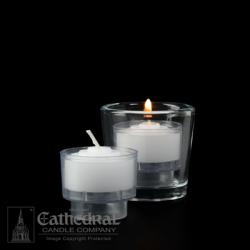  Ez-Lites - Disposable Plastic 4 Hour Votive Crystal - 144/cs 