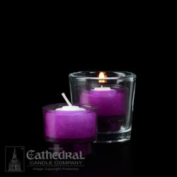  Ez-Lites - Disposable Plastic 4 Hour Votive Purple - 288/cs 