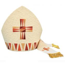  \"Designed Cross\" Mitre - Faille Fabric - 100% Wool 