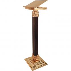  Combination Finish Adjustable Angle Lectern With Wood Column: 9035 Style - 42\" Ht 