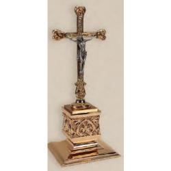  Combination Finish High Relief Altar Crucifix (B): 9035 Style - 13.5\" Ht 