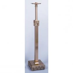  Processional High Polish Finish Bronze Floor Candlestick: 9725 Style - 44\" Ht - 1 1/2\" Socket 