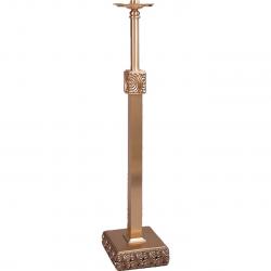  Fixed High Polish Finish Bronze Floor Candlestick: 9725 Style - 44\" Ht - 1 1/2\" Socket 