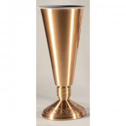  Satin Finish Bronze Altar Vase (B): 9940 Style - 17\" Ht 