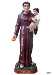  St. Anthony Statue in Resin/Marble Composite - 48\"H 