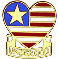  Under God Lapel Pin (4 pc) 