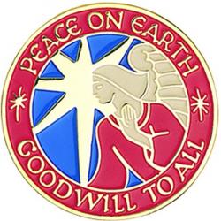  Peace/Goodwill Lapel Pin (4 pc) 