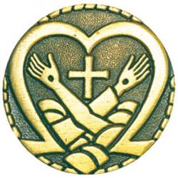  Jesus & Saint Francis Pin (4 pc) 