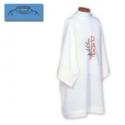  Washable Dalmatic - Pax/Wheat/Cross Design - Plain or Embroidered - 100% Polyester 