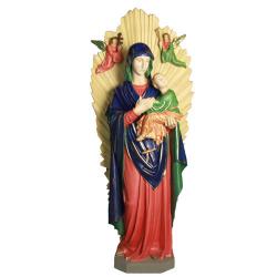  Our Lady of Perpetual Help Statue w/Shrine in Fiberglass, 73\"H 