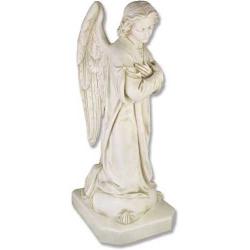  Shrine Meditation Angel w/Crossed Arms Left Statue in Fiberglass, 39\"H 