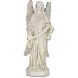  Banner Angel Left Statue in Fiberglass, 49\"H 