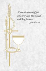  Parchment Communion Holy Card 