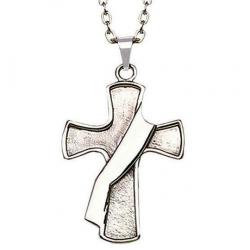  Stainless Steel Deacon Cross 