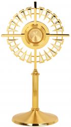  Monstrance/Ostensorium - Two-Tone - Gold/Silver Accents - 24\" Ht 