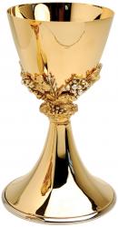  Chalice - Gold Plated - 10 Oz - 7 3/4\" Ht 