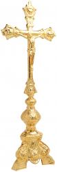  Altar Crucifix - 24 Kt Gold Plated - 21 1/4\" Ht 