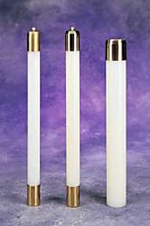  Refillable Altar Candle Shell Brass Socket Only - 7/8\" 