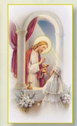  FIRST COMMUNION GIRL HOLY CARD (100 PK) 