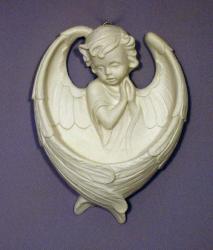  Praying Girl Holy Water Font, 6.5\" 