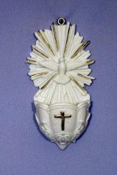  Holy Spirit Holy Water Font, 5\" 