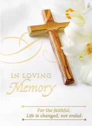  In Loving Memory - Sympathy/Deceased Mass Card - 100/Bx 