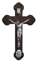  St. Michael Medallion Crucifix, 8.75\" 