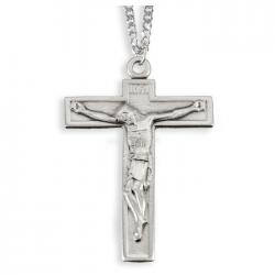  1 9/16\" PEWTER CRUCIFIX PENDANT 