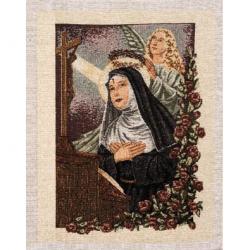  Saint Rita Banner/Tapestry 