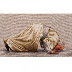  Saint Pope John Paul II Kissing Ground Banner/Tapestry 