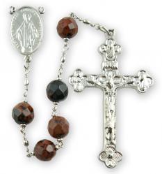  Mahogany Obsidian Bead Rosary (8mm) 