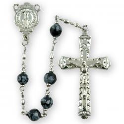  Snowflake Obsidian Bead Rosary (6mm) 