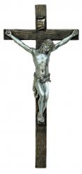  Veronese Crucifix w/Two-Tone Finish - Bronze Cross w/Pewter Corpus, 13\" Ht 