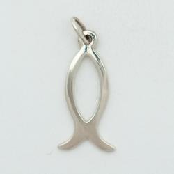  Sterling Silver Jesus Fish (Ichtus) Pendant 