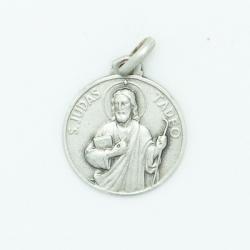  Sterling Silver Medium Round Saint Jude Medal 