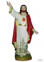  Sacred Heart Statue in Resin/Marble Composite - 48\"H 