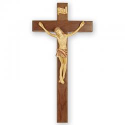  Crucifix in Walnut Wood for Church & Home (15\") 