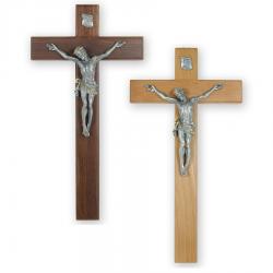  Crucifix in Walnut or Beech Wood for Church & Home (18\") 