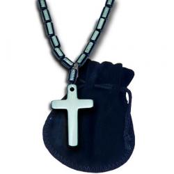  Hematite Cross Pendant 