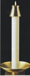  Altar Candle Large Diameter 51% Beeswax 1-1/2 x 12 SFE 12/bx 