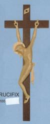  Wood Carved Crucifix for Home or Church - 14\" Ht 