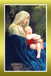  Madonna and Child Holy Card 