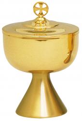  Traditional Ciborium - Gold Plated - 500 Host - 7 3/4\" Host 