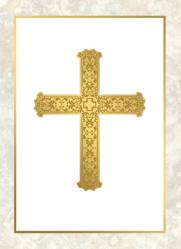  Gold Cross Note Card 
