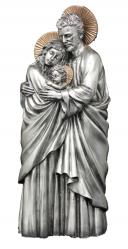  Holy Family Statue - Pewter Style Finish, 10\"H 